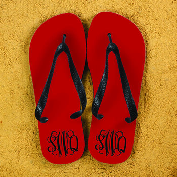 Monogrammed Flip Flops, 6 of 6