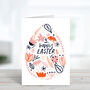 Floral Easter Egg Card, thumbnail 1 of 2
