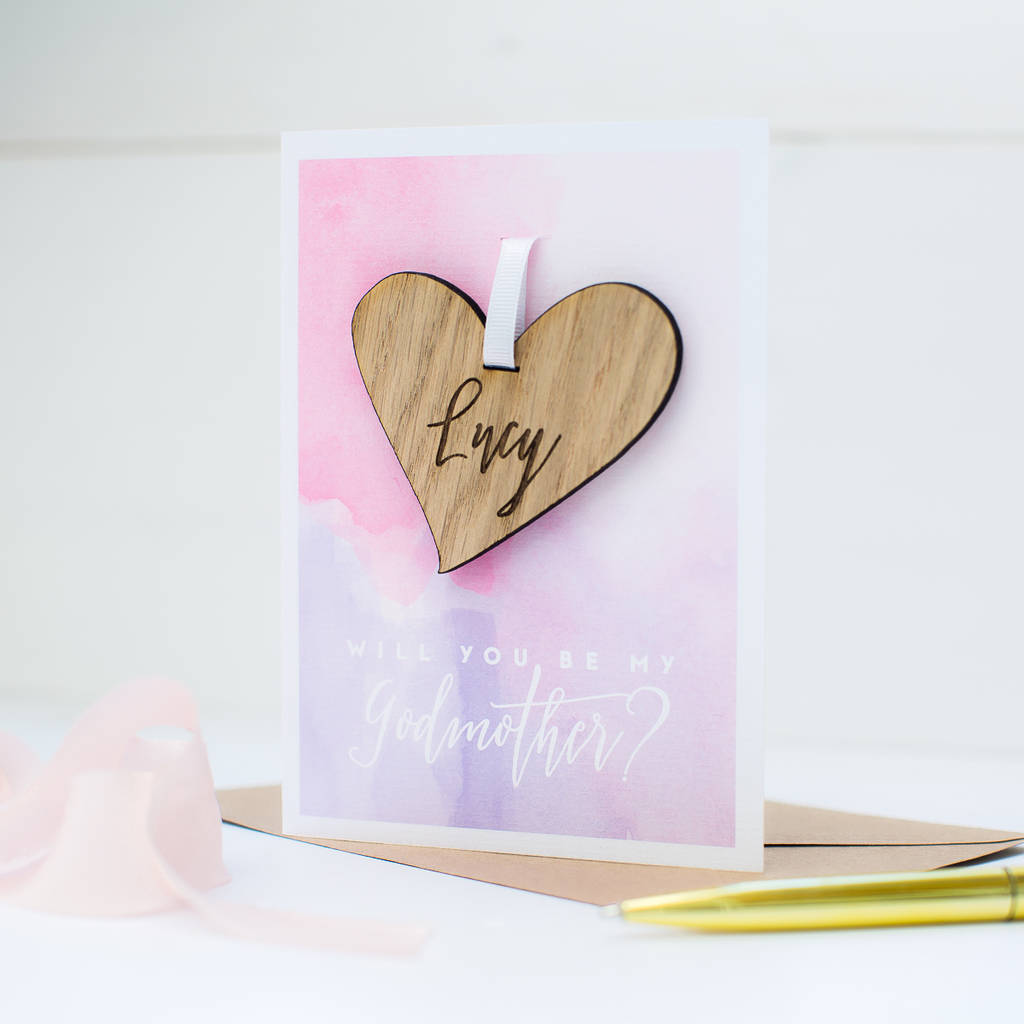 Keepsake Will You Be My Godmother Card By Here s To Us