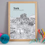 Personalised York Print, thumbnail 8 of 10