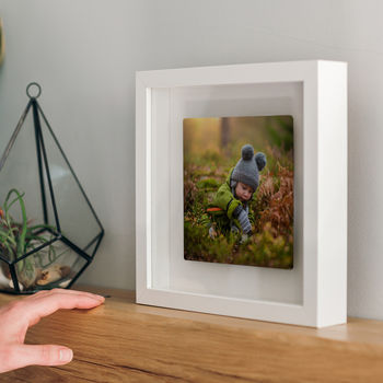 Personalised Framed Floating Metal Photo Gift, 4 of 6