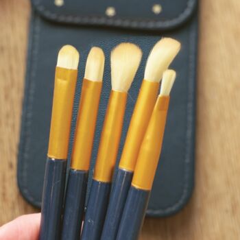 Make Up Brushes In Star Travel Case Gift Five Brush Set, 2 of 4