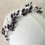 Dark Purple Crystal Tiara, thumbnail 5 of 5