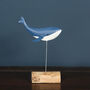 Blue Whale On Driftwood Decoration Ornament, thumbnail 1 of 3