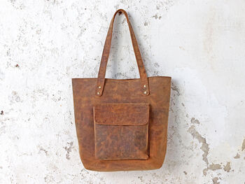 Leather Tote Bag, 2 of 11