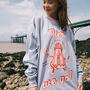 Pier We Go Women's Slogan Sweat With Funfair Graphic, thumbnail 3 of 4