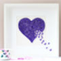 Stunning Feature 3D Framed White Butterfly Love Heart, thumbnail 8 of 11