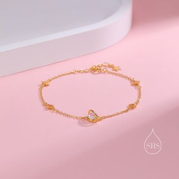 Planet And Starburst Bracelet In Sterling Silver, 8 of 12