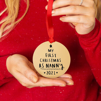 'First Christmas As Grandma' Christmas Decoration, 2 of 6