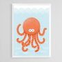 Sealife Nursery Art Print Set A4, thumbnail 11 of 12