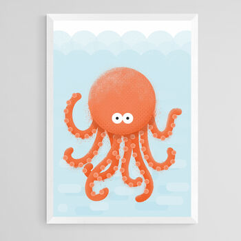 Sealife Nursery Art Print Set A4, 11 of 12