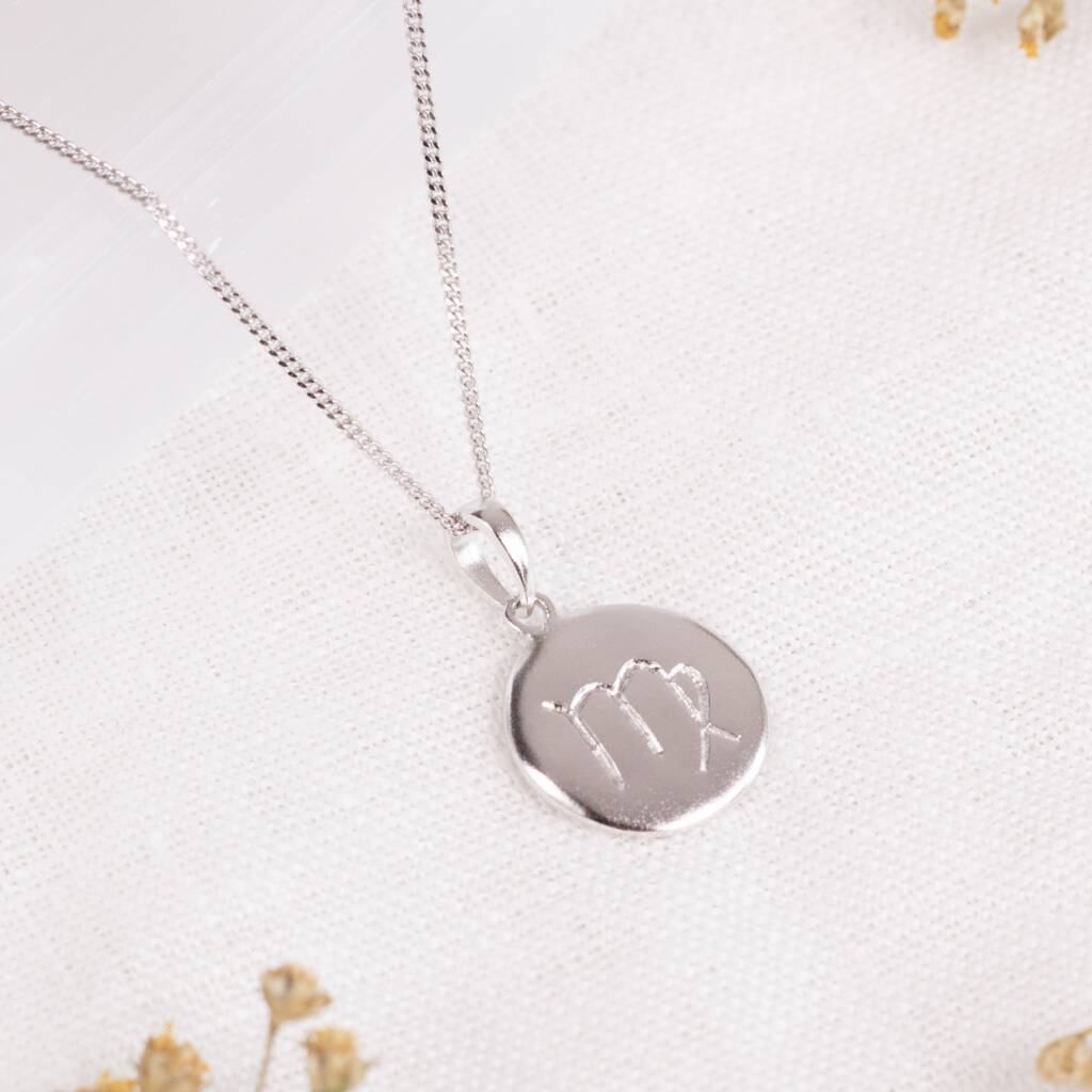 Reversible Sterling Silver Virgo Zodiac 