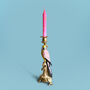 Pink Parrot Bird Candlestick Set, thumbnail 1 of 3