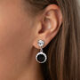 Swarovski Crystal Snow Drop Earrings, thumbnail 4 of 12