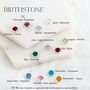 Custom Family Birthstone Bracelet, thumbnail 2 of 3
