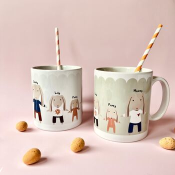 Personalised Easter Family Mouse Or Bunny Mug, 2 of 11