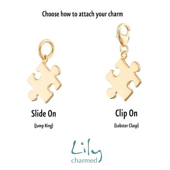 Jigsaw Charm, Slide On Or Clip On, 3 of 6