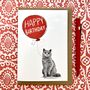 Personalised British Shorthair Cat Birthday Card, thumbnail 4 of 4