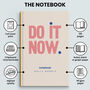 Hardback Notebook Personalised Name Do It Now Design, thumbnail 5 of 5