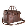 Personalised Leather Drake Strapped Weekender, thumbnail 3 of 12