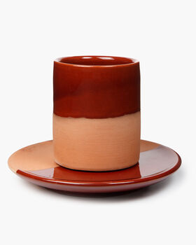 Handmade Ceramic Espresso Cup And Saucer, 6 of 10