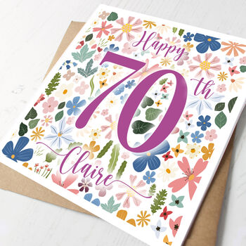 Personalised 70th Birthday Card, 2 of 2