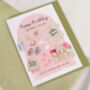 Pink From Baby Bump Birthday Card For Mummy To Be, thumbnail 2 of 3