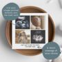 Personalised Four Photo Pregnancy Card – Keepsake For Mummy Or Daddy To Be, thumbnail 1 of 5