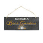 Personalised Beer Garden Slate Hanging Sign, thumbnail 5 of 5