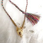 Love Bug Pink Tourmaline Adjustable Cord Necklace, thumbnail 5 of 11