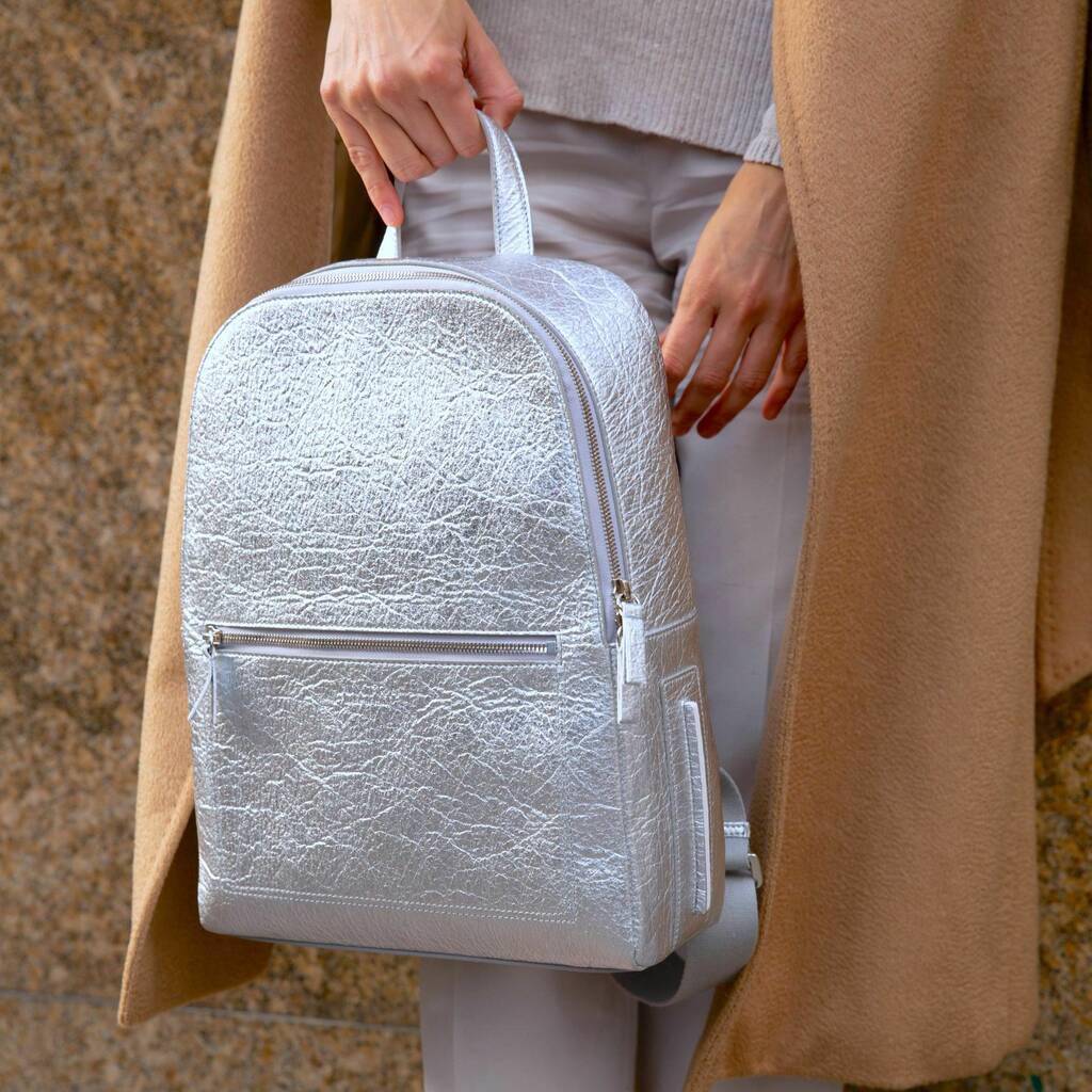 pineapple leather backpack