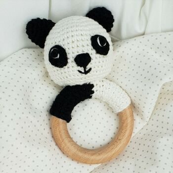 Piera Panda Baby Sensory Rattle, 4 of 5