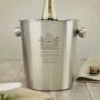 Personalised House Stainless Steel Ice Bucket, thumbnail 5 of 5