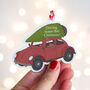 Driving Home This Christmas Car And Tree Decoration, thumbnail 2 of 2