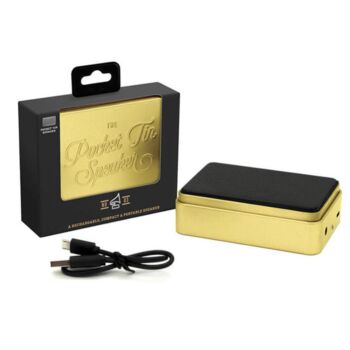 Personalised Gold Wifi Pocket Speaker, 2 of 3