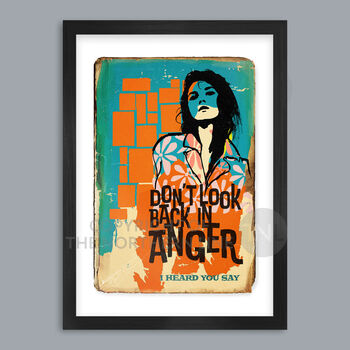 Don't Look Back In Anger Oasis Music Poster Print, 2 of 5