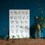 Inky Wildflower Alphabet A To Z Illustrated Print, thumbnail 4 of 12