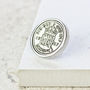 Personalised Sixpence Tie/Lapel Pin 1928 To 1967, thumbnail 5 of 8