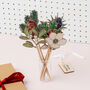 Christmas Wooden Flowers And Foliage, thumbnail 7 of 9