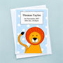 'Baby Lion' Personalised New Baby Card, thumbnail 3 of 3