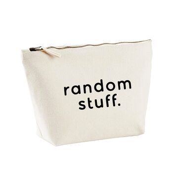 Random Stuff Zipped Storage Bag Pouch, 4 of 4