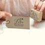 Personalised Wedding With Love Seed Rubber Stamp, thumbnail 1 of 2