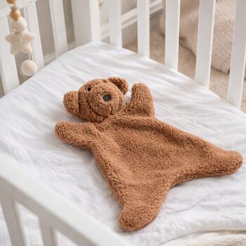 Personalised Soft Teddy Bear And Sheep Comforter For Newborn, 13 of 13
