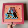 Gold Typography Wall Art 'Circus Letter A', thumbnail 6 of 9