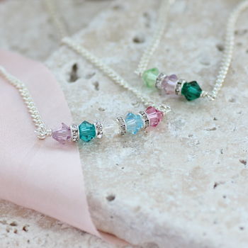 Family Birthstone Bar Necklace, 2 of 11