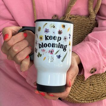 Keep Blooming Pressed Flower Travel Mug, 4 of 5