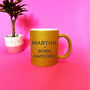 Gold Personalised Born Awesome Glitter Mug, thumbnail 1 of 2