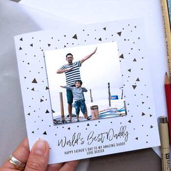 World's Best Daddy | Father's Day Photo Card, 3 of 3