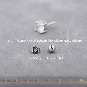 Sterling Silver Moissanite Earrings, 6 of 12