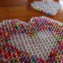 Love Heart Beaded Placemat And Coaster Set, thumbnail 4 of 9